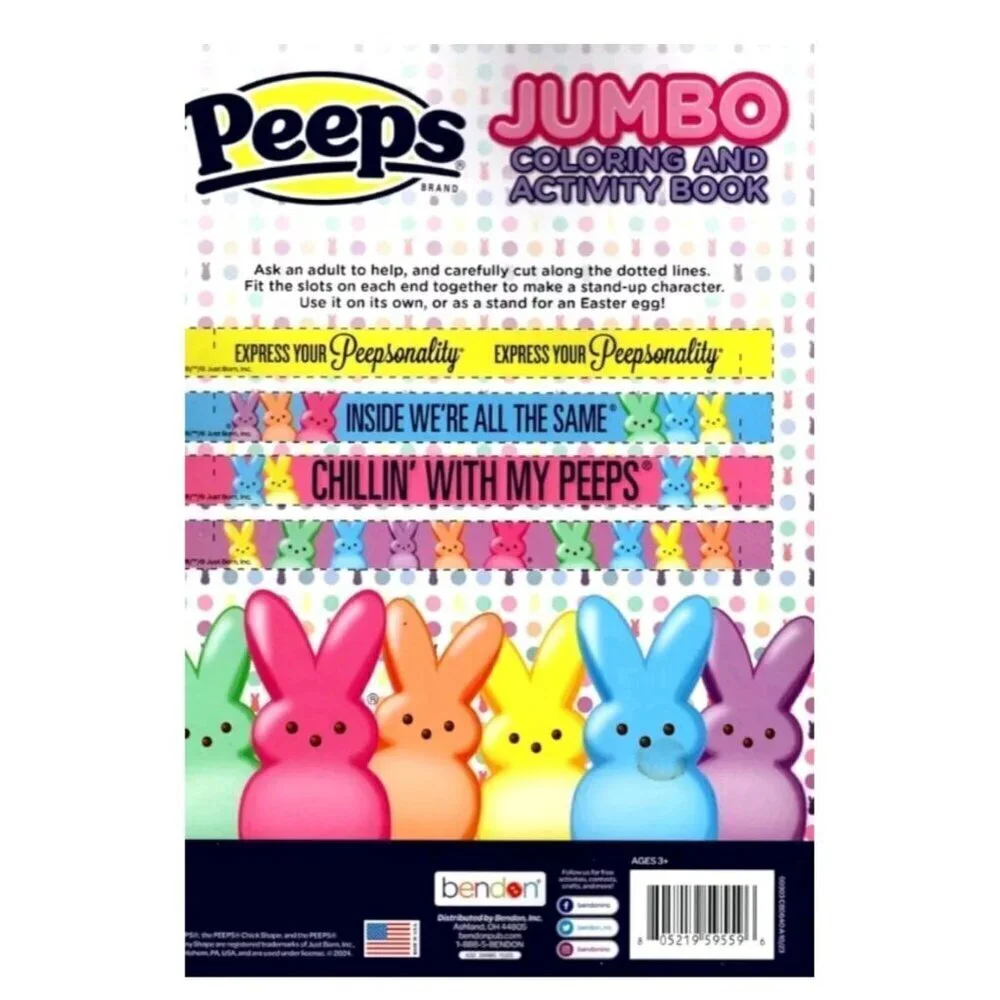 Peeps Jumbo Activity And Coloring Book NEW